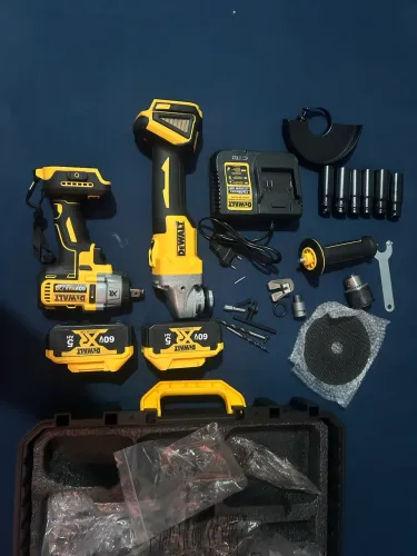 Kit Dewalt chave impacto+mandril e Lixadeira