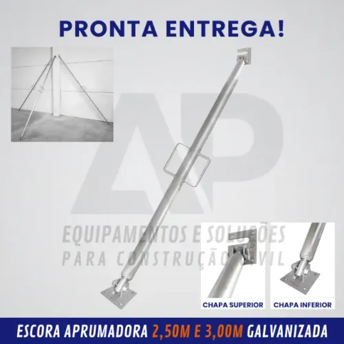 Escora de Alinhar Pilares - Aprumador para Coluna de Prédio