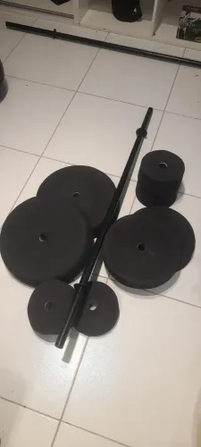 Kit anilhas + barra