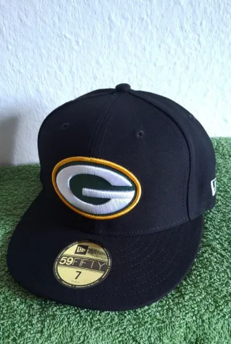 Boné Original New Era NFL Green Bay Packers 5950 Preto - Tamanho 7 (55.8cm)