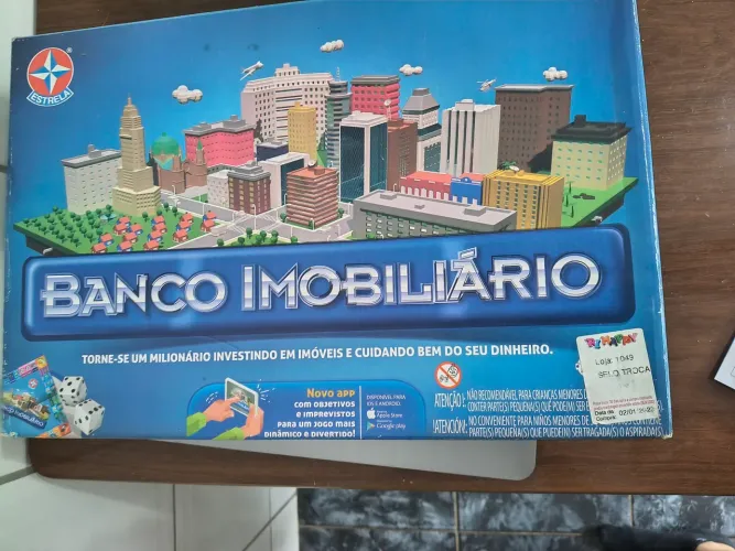 Banco imobiliário com TODAS as peças