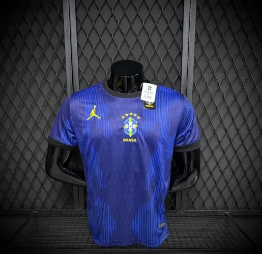 Camisa Brasil 2026 Azul Marinho Primeira Linha Nacional Premium 