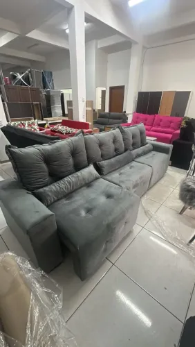Sofá retrátil e reclinável 3 módulos