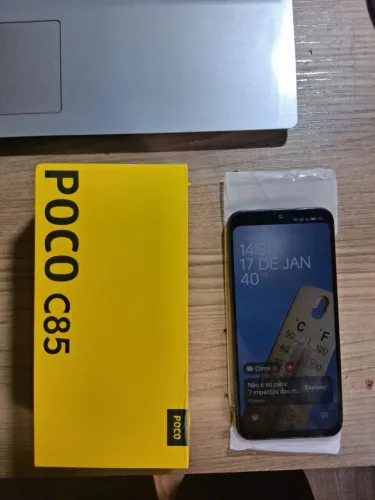Poco C85; 256 gb de armazenamento.