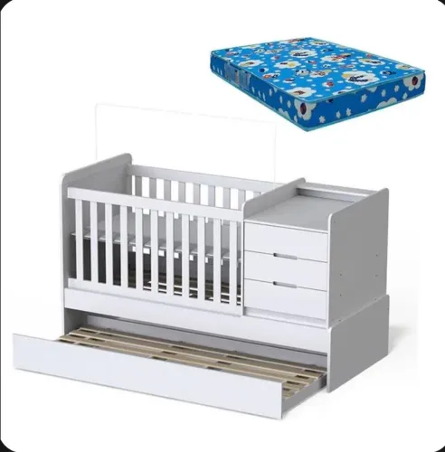 Berço multifuncional Cléo Carolina Baby + colchão (USADO)