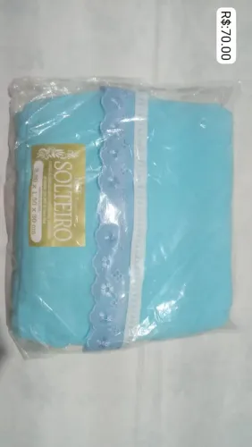 Lençol de algodão com elástico cama casal