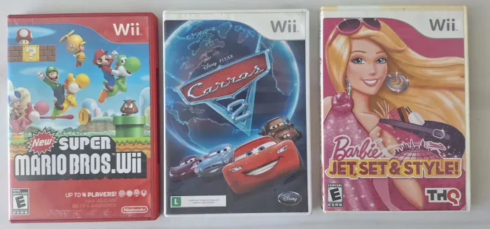 3 JOGOS NINTENDO WII