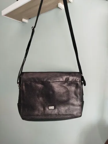 Bolsa Montblanc couro masculina