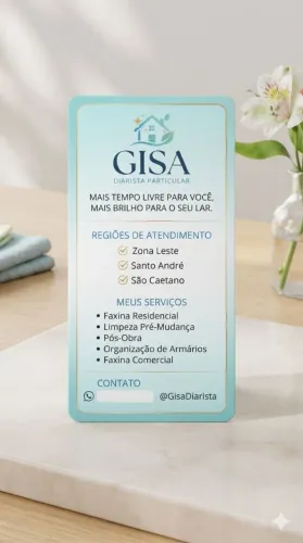 Diarista e limpeza.