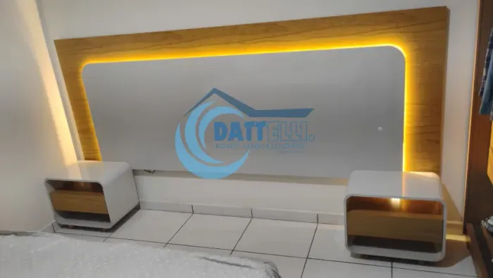 CABECEIRA INNOVA COM LED E MESA LATERAL - MONTAGEM GRATUITA 