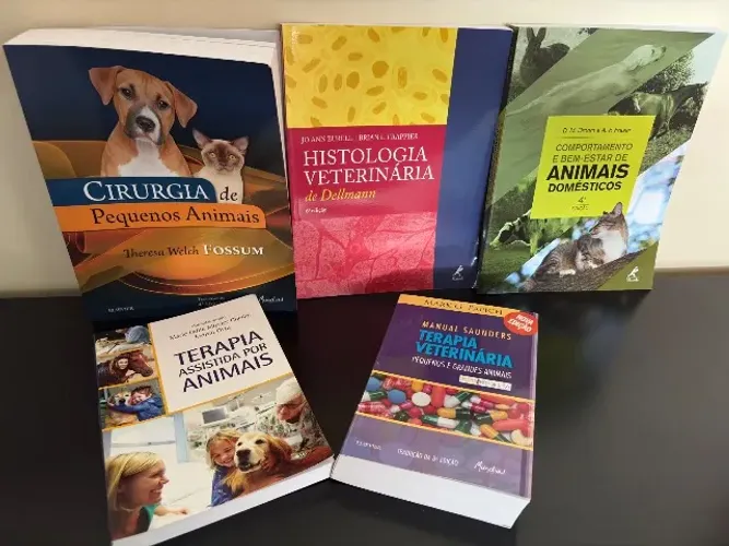 Kit de livros medicina veterinária 