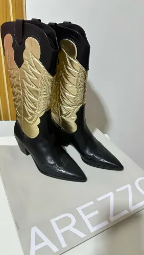 Bota Arezzo western 34 nova 