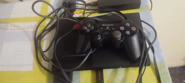 Playstation 2 funcionando tudo completo