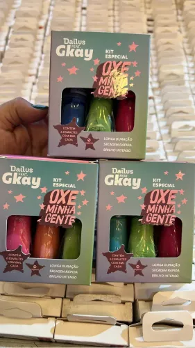 Kit esmalte GKAY.  6 lindas cores