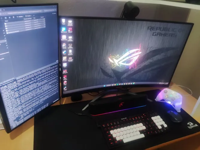 Setup PC Gamer 32GB RAM, Placa de Vídeo Arc B580 12GB, 4TB SSD M2, i5 13400, 2 Monitores