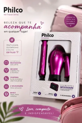 Kit Philco Secador mais chapinha