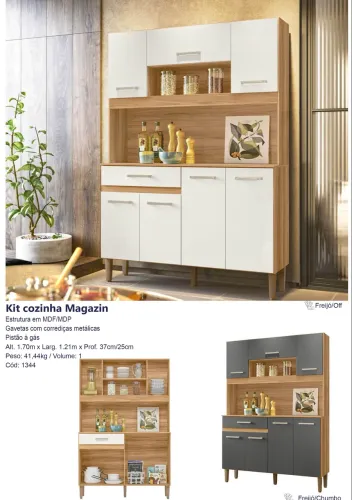 Kit Cozinha Magazin 1,21m