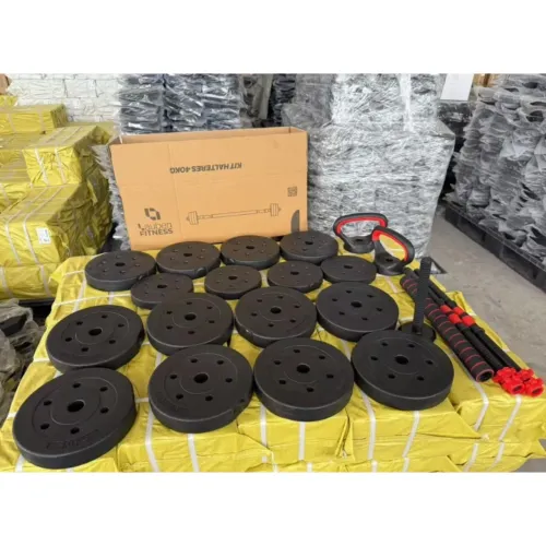 PROMOÇÃO RELÂMPAGO Kit Halteres Ajustáveis 6 Em 1 40kg Academia Musculação Fitness
