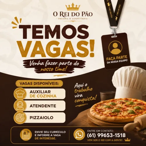 Vagas de emprego disponíveis