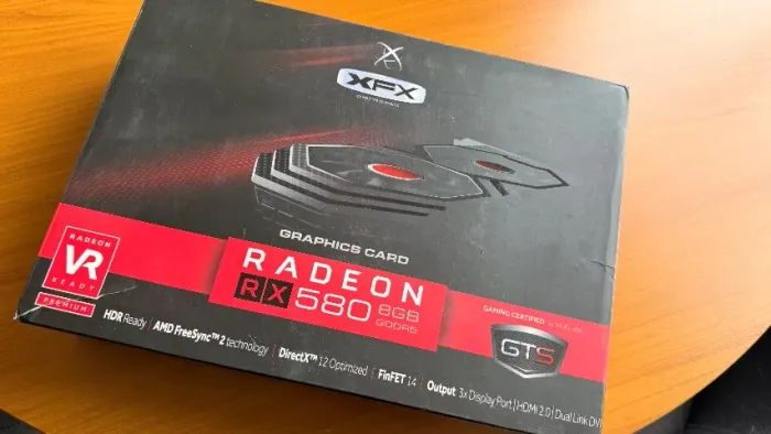 Placa de Vídeo RX 580 8GB XFX GTS XXX | 2304SP Original | Caixa
