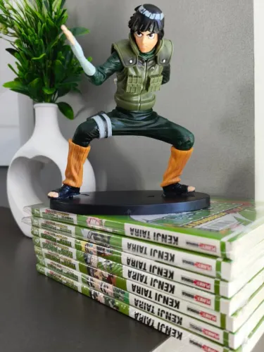 Rock Lee E a Primavera da Juventude Mangás (coleção completa) 7 volumes + Action Figure