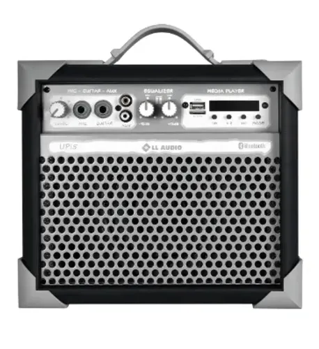 Caixa de Som Amplificada Multiuso UP!5 FM/USB/BLUETOOTH - Preta - Ll Audio