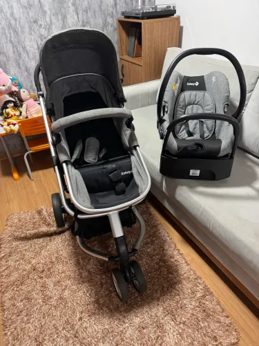 Carrinho de Bebê com Base e Bebê Conforto Safety 1st - Travel System Mobi 0 a 15kg