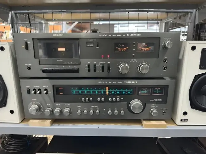 Receiver Telefunken Hr-240 & Tape Deck Tc-400 - Igual Marantz Jbl Sansui Pioneer Som Caixa