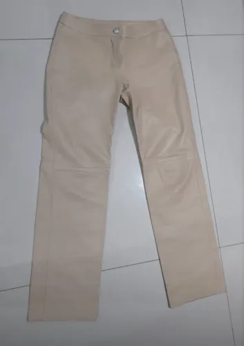 Calça couro legítimo 