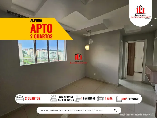 Jardim Paradiso Alpinia - Apartamento 2 Quartos, 48m², 1 Vaga, Climatizado no Tarumã