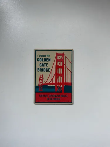 imã de geladeira - golden gate bridge