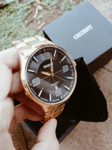 Relógio Orient Masculino Dourado MGSS1136P2KX - Original Com Garantia