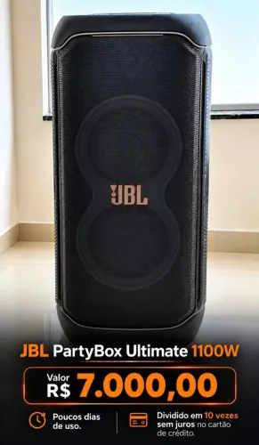 JBL PARTYBOX ULTIMATE 1100W 10 X SEM JUROS NO CARTÃO 