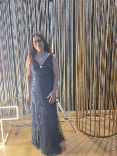Vestido de gala tam G