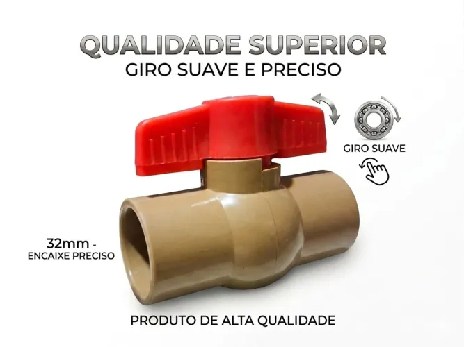 Registro de esfera soldável 32mm