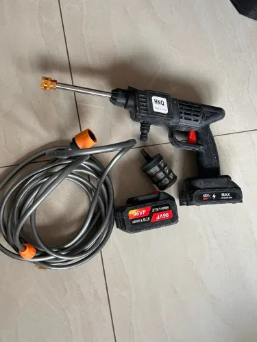 Lavadora Portatil Alta Pressão Bateria 48v Sem Fio Bivolt Lavar Carro