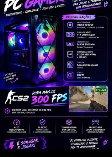 Pc gamer ótimo desempenho