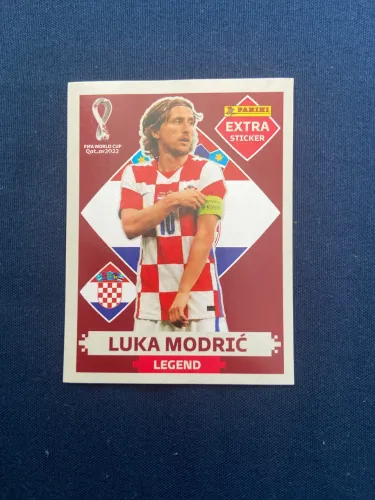 Figurinha Luka Modric legend bordô copa de 2022