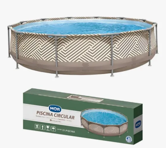 Piscina MOR 7.200L + Capa de Proteção The Black Tools ? Usada 1 Vez