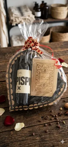 Cesta Perfume e Vinho