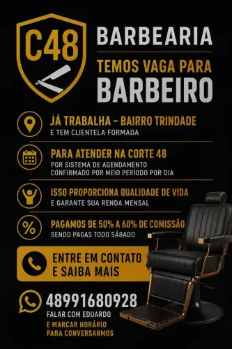 Vaga para barbeiro da Trindade
