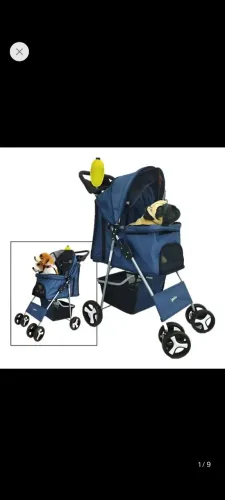 Carrinho de Passeio para Pet Cães e Gatos até 15 kg - Novo e Lacrado