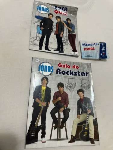 Kit fã/ colecionador Jonas Brothers - Conjunto de livros "Guia Do Rockstar?