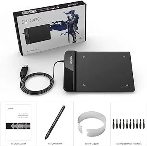 Mesa Digitalizadora Xp-pen Star G430s Preta C/ Caneta