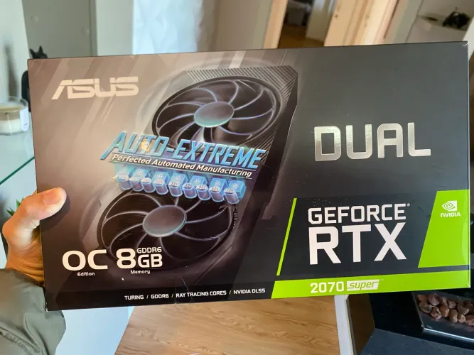 Placa de vídeo RTX 2070 Super 8gb Asus dual fan