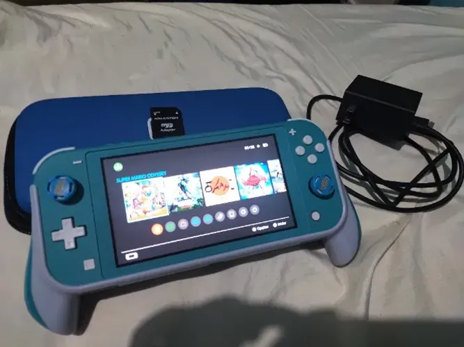Nintendo Switch Lite Turquesa 256gb - Desbloqueado