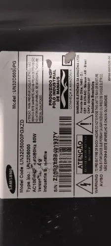Smartv Samsung - Retirada de peças