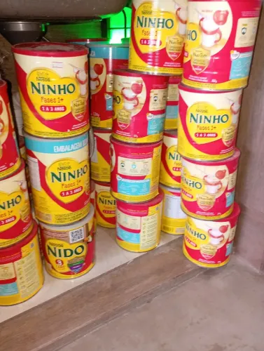 Latas bacias de leite ninho e nan 