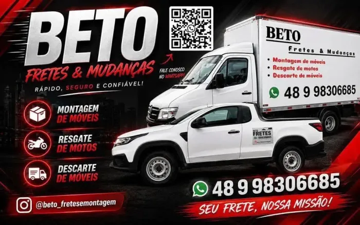 Faço frete e montagem de móveis 