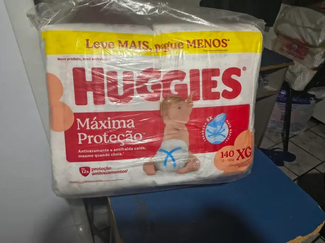 FRALDAS HUGGIES MAX PROT 140 XG LACRADO